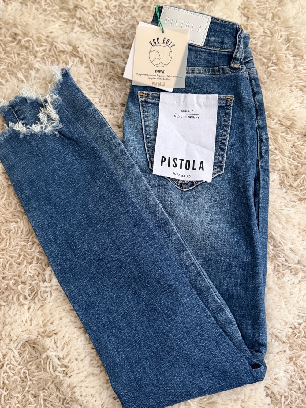 NWT Pistola Audrey Mid Rise Skinny Jeans ~ Size 24 Retail $148 - Picture 5 of 9